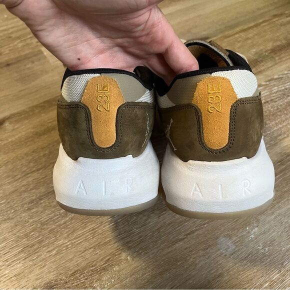Nike Air Jordan 200E Khaki Suede Sneaker - Picture 10 of 11
